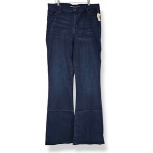 Old Navy Women's High Rise Flare Jeans Size 18 Tall Dark Wash